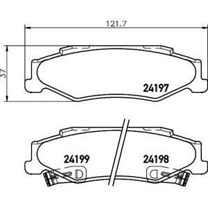 накладки PAGID T1685 