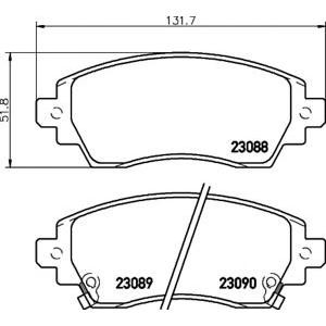 накладки PAGID T3102 