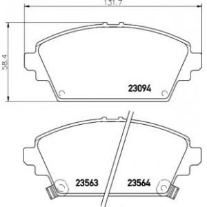 накладки PAGID T3111