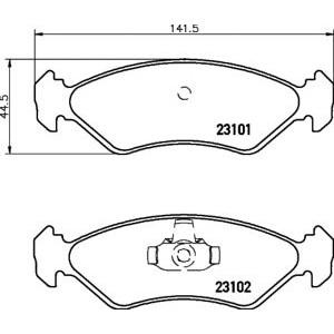 накладки PAGID T1113 