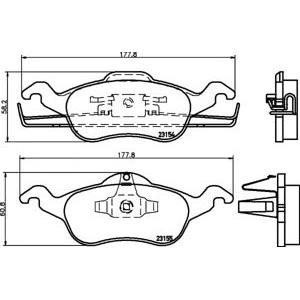 накладки PAGID T1167 