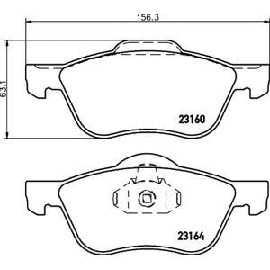 накладки PAGID T1405 