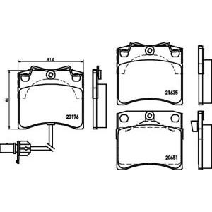 накладки PAGID T5129 