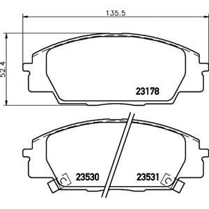 накладки PAGID T1280 