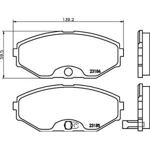 накладки PAGID T1435
