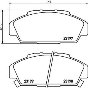 накладки PAGID T3070