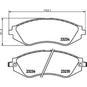 накладки PAGID T3106