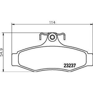 накладки PAGID T1253