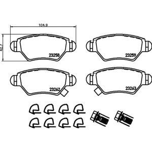 накладки PAGID T9066