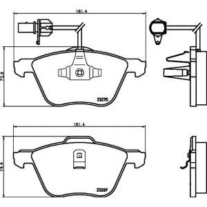 накладки PAGID T1195 