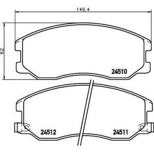 накладки PAGID T1676 