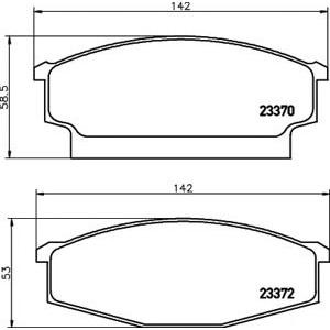накладки PAGID T1427
