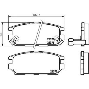 накладки PAGID T1232 