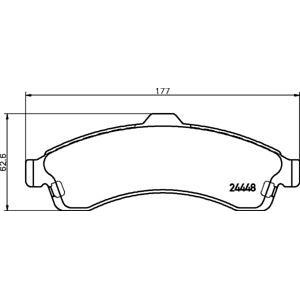 накладки PAGID T1645