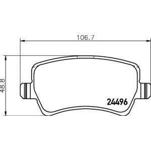 накладки PAGID T1658 