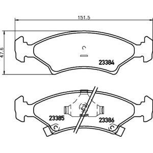 накладки PAGID T1133 