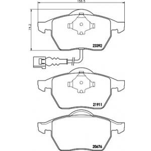 накладки PAGID T1154 