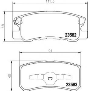 накладки PAGID T1276