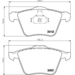 накладки PAGID T1664