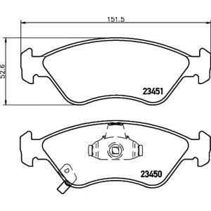 накладки PAGID T1301