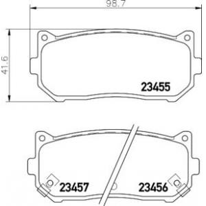 накладки PAGID T1238 