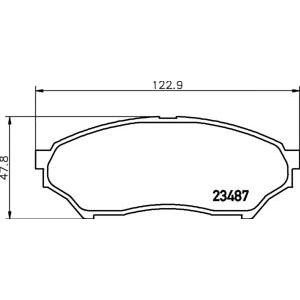 накладки PAGID T1257