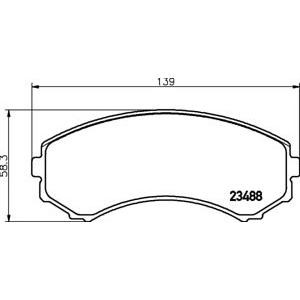 накладки PAGID T1250 