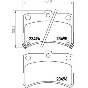накладки PAGID T3104 