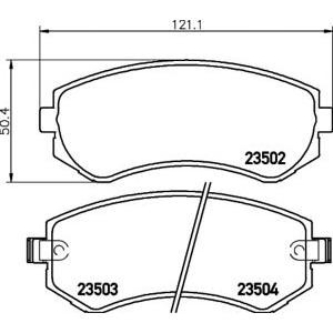 накладки PAGID T3115 