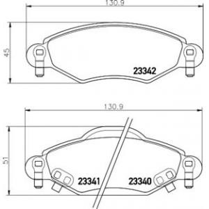 накладки PAGID T1393 