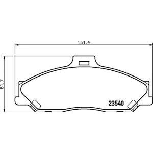 накладки PAGID T1282 