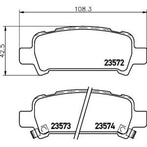 накладки PAGID T1244 