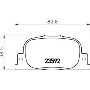 накладки PAGID T1308 