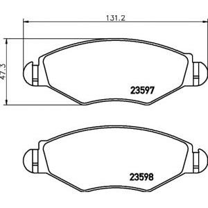 накладки PAGID T1245 
