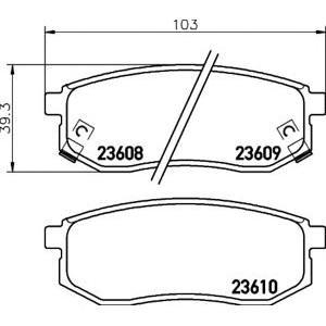 накладки PAGID T1309 