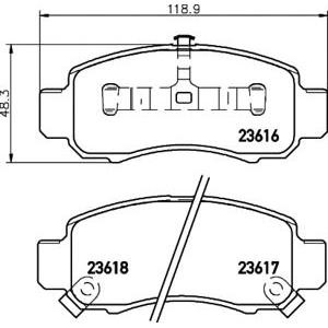 накладки PAGID T1278 