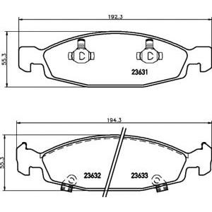 накладки PAGID T1296
