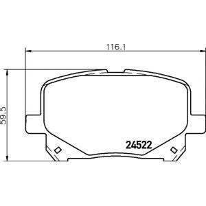 накладки PAGID T1682 