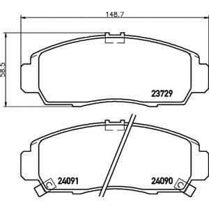 накладки PAGID T1284