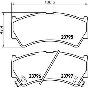 накладки PAGID T3094 