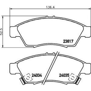 накладки PAGID T1423 