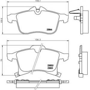накладки PAGID T1225