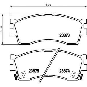 накладки PAGID T1335 