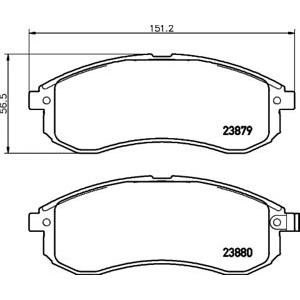 накладки PAGID T1338