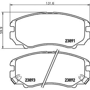 накладки PAGID T1412