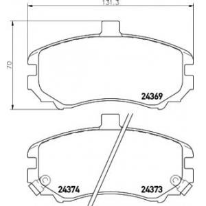 накладки PAGID T1612 