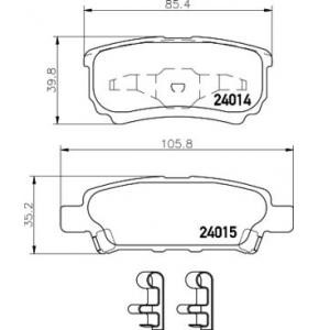 накладки PAGID T1395 