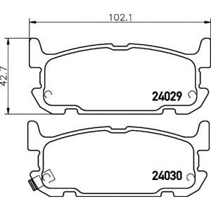 накладки PAGID T1407 