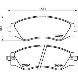 накладки PAGID T1409