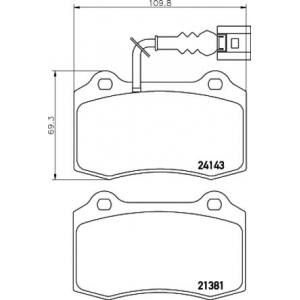 накладки PAGID T1490